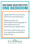 Income Restricted One Bedroom waitlist